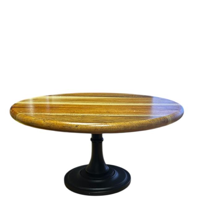 Rental store for CAKE STAND, 11.5  WOOD W  BLACK BASE in Camarillo CA