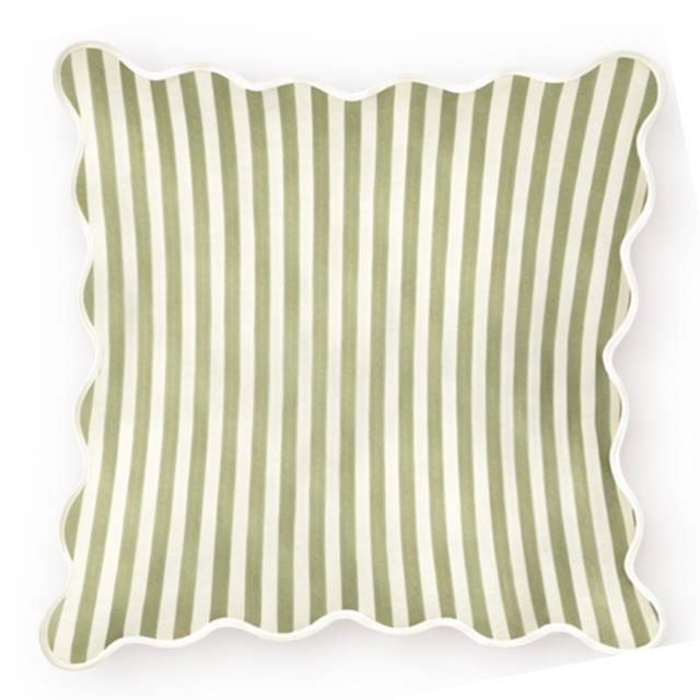 Rental store for PILLOW, SQ GREEN   WHITE SCALLOP in Camarillo CA