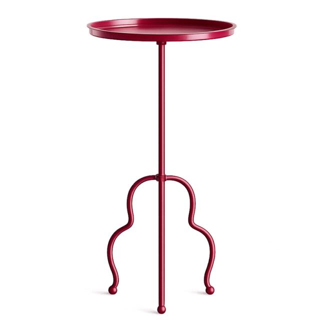 Rental store for LOUNGE, TABLE SIDE CRIMSON WAVY LEG in Camarillo CA